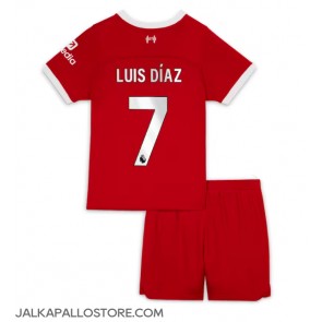 Liverpool Luis Diaz #7 Kotipaita Lapsille 2023-24 Lyhythihainen (+ shortsit)